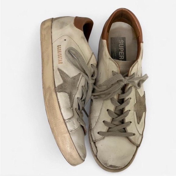 Golden Goose White and Brown leather woman’s Sneakers - Picture 5 of 6